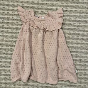 Charming Blush Ruffle Dress for Kids